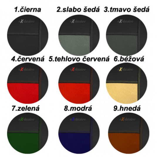 Poťahy pre DACIA SPRING (od 2021) Exclusive Alcantara (Alcantara-koža) - Image 3