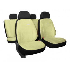 Poťahy pre Mercedes ML W164 (2005-2011) Comfort (Alcantara) béžová + vrecká