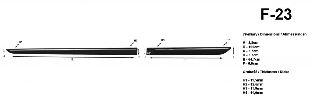 Riderauto Lišty dverí - Mitsubishi Eclipse Cross 2022- - Image 2