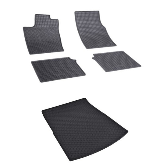 Rohože a vanička pre Dodge DODGE Durango 2011 - 3.rada sklopná