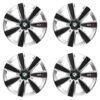 Puklice pre BMW 14 GTX CARBON silver/black