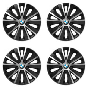 Puklice pre BMW 16 RAPIDE silver and black