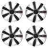 Puklice pre Audi 14 GTX CARBON silver/black