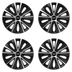 Puklice pre Audi 14 RAPIDE silver and black