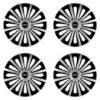Puklice pre Audi 15 TREND silver and black