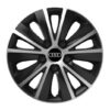 Puklice pre Audi 16 RAPIDE silver and black - Image 2