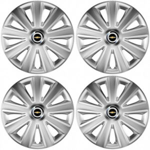 Puklice pre Chevrolet 14 Aviator carbon RC silver