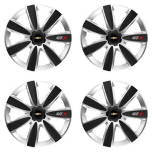 Puklice pre Chevrolet 16 GTX CARBON silver/black