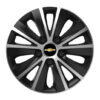 Puklice pre Chevrolet 16 RAPIDE silver and black - Image 2