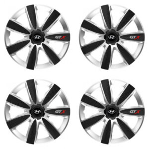 Puklice pre Hyundai 14 GTX CARBON silver/black