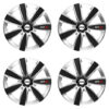 Puklice pre Jeep 14 GTX CARBON silver/black