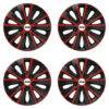 Puklice pre Jeep 14 RAPIDE red and black