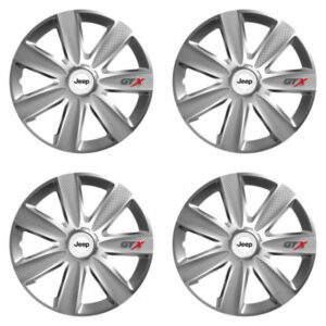 Puklice pre Jeep 15 GTX CARBON silver