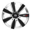 Puklice pre Nissan 14 GTX CARBON silver/black - Image 2