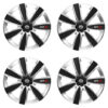 Puklice pre Nissan 14 GTX CARBON silver/black