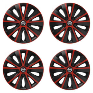 Puklice pre Nissan 15 RAPIDE red and black