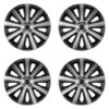 Puklice pre Mazda 14 Aviator carbon silver&black