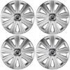 Puklice pre Citroen 15 Aviator carbon silver