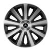 Puklice pre Mercedes 15 Aviator carbon silver&black - Image 2