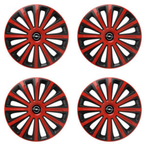 Puklice pre Opel 15 TREND red and black
