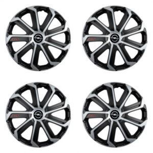 Puklice pre Opel 16 Evo black&silver