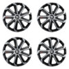 Puklice pre Seat 15 Evo black&silver