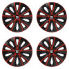 Puklice pre Seat 16 RAPIDE red and black