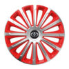 Puklice pre Toyota 15 TREND red and silver - Image 2