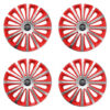 Puklice pre Toyota 15 TREND red and silver