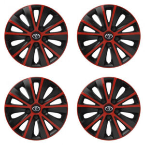 Puklice pre Toyota 16 RAPIDE red and black