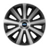 Puklice pre Ford 14 Aviator carbon silver&black - Image 2