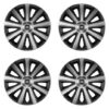 Puklice pre Land Rover 15 Aviator carbon silver&black