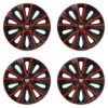 Puklice pre Dacia (staršie logo) 15 RAPIDE red and black