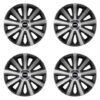 Puklice pre Dacia (nové logo) 14 Aviator carbon silver&black