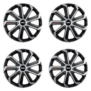 Puklice pre Dacia (nové logo) 14 Evo black&silver