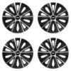 Puklice pre Dacia (nové logo) 16 RAPIDE silver and black