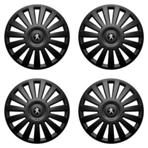 Puklice pre Peugeot (staršie logo) 14 Luxury black