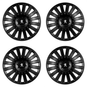 Puklice pre Peugeot (staršie logo) 14 Smart black