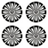 Puklice pre Peugeot (staršie logo) 15 TREND silver and black