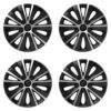 Puklice pre Peugeot (nové logo) 15 RAPIDE silver and black
