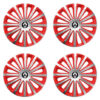 Puklice pre Renault (staršie logo) 15 TREND red and silver