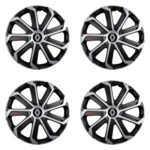 Puklice pre Renault (nové logo) 15 Evo black&silver