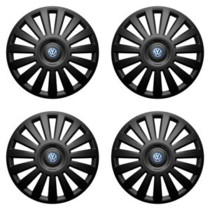 Puklice pre VW (modré) 14 Luxury black