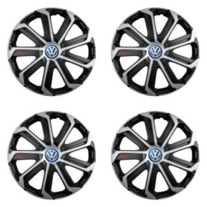 Puklice pre VW (modré) 14 Evo black&silver