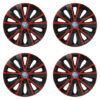 Puklice pre VW (modré) 14 RAPIDE red and black