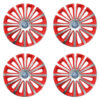 Puklice pre VW (modré) 15 TREND red and silver