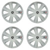 Puklice pre Mitsubishi (strieborné) 16 GTX carbon white