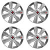 Puklice pre Mitsubishi (červené) 15 GTX CARBON silver