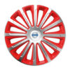 Puklice pre Volvo (biele) 15 TREND red and silver - Image 2