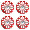 Puklice pre Volvo (biele) 15 TREND red and silver